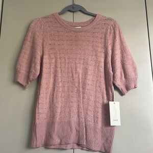 Joie pink half sleeve sweater